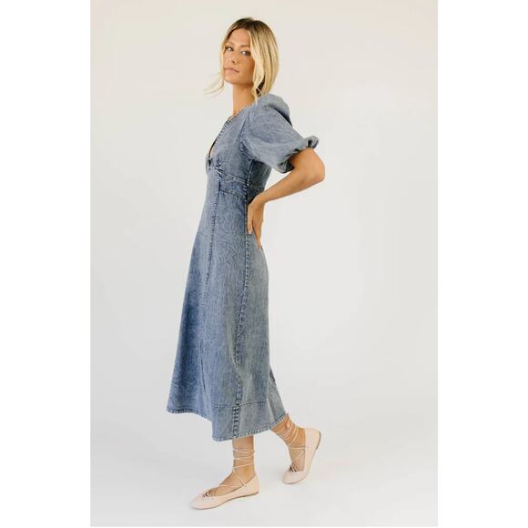 Gorgeous Blue Denim Dress - Picture 4 of 11